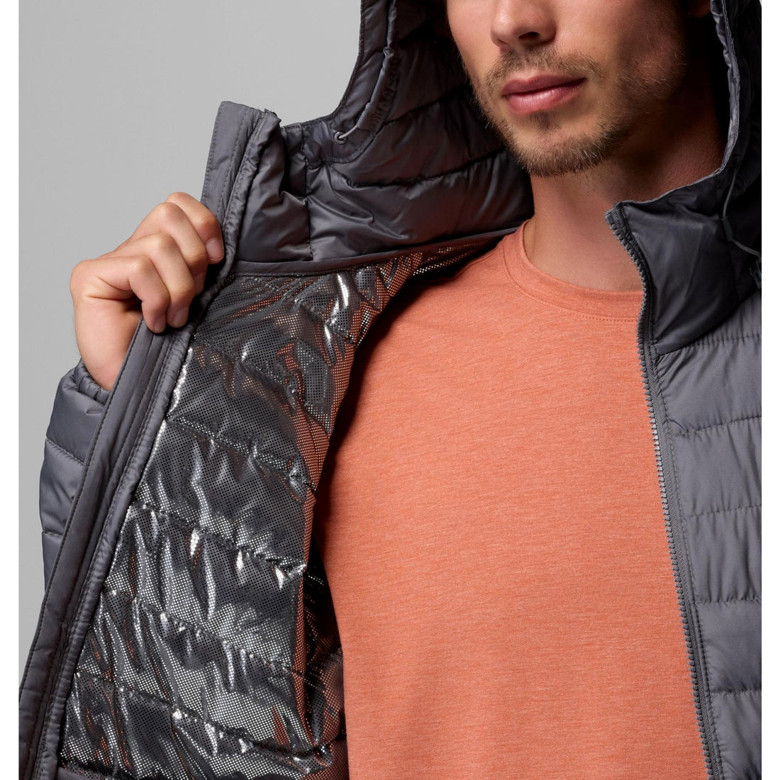 Columbia Men's Powder Lite II Hooded Jacket - City Grey