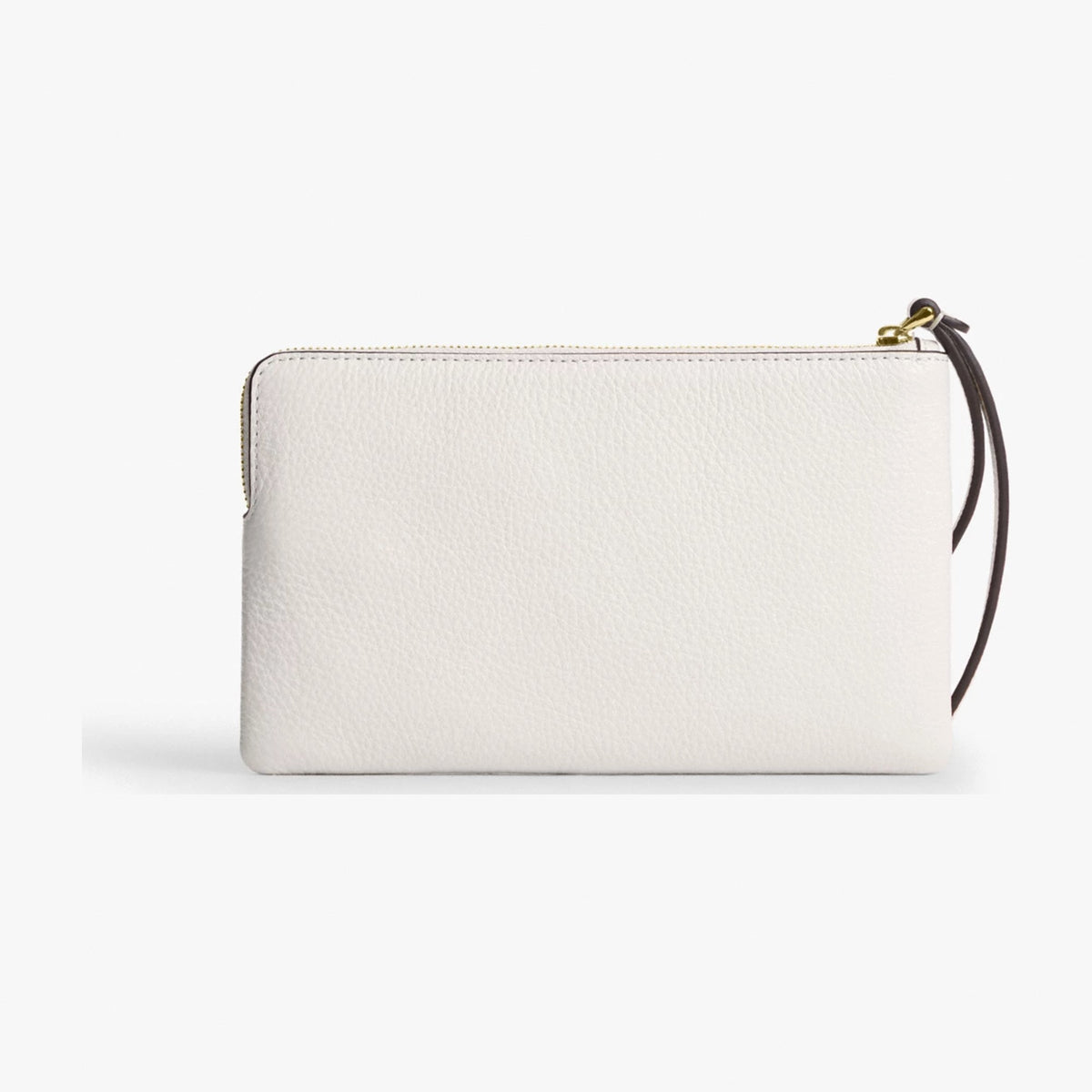 Coach Large Corner Zip Wristlet - Gold/Chalk