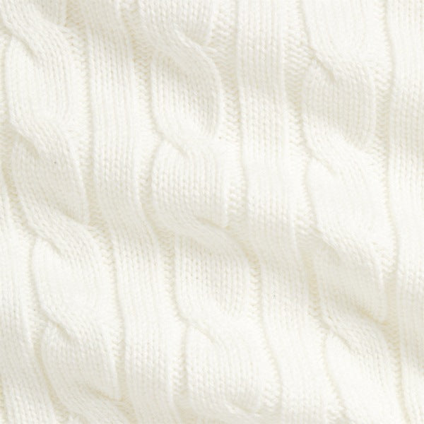 Baby Cable-Knit Cotton Cardigan & Pant - Trophy Cream