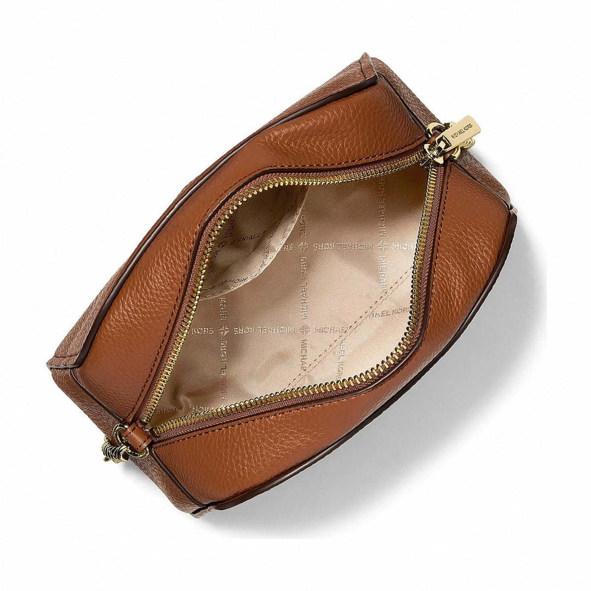 Michael Kors Ashton Extra-Small Signature Logo Camera Crossbody Bag - BROWN
