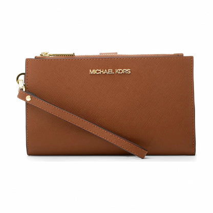 Michael Kors Jet Set Large Leather Smartphone Wristlet Wallet - LUGGAGE