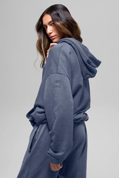 Alo Yoga Chill Vintage Wash Hoodie - Bluestone Wash