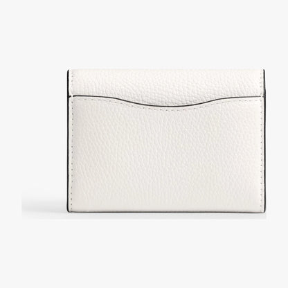 Coach Essential Flap Card Case - Brass/Chalk