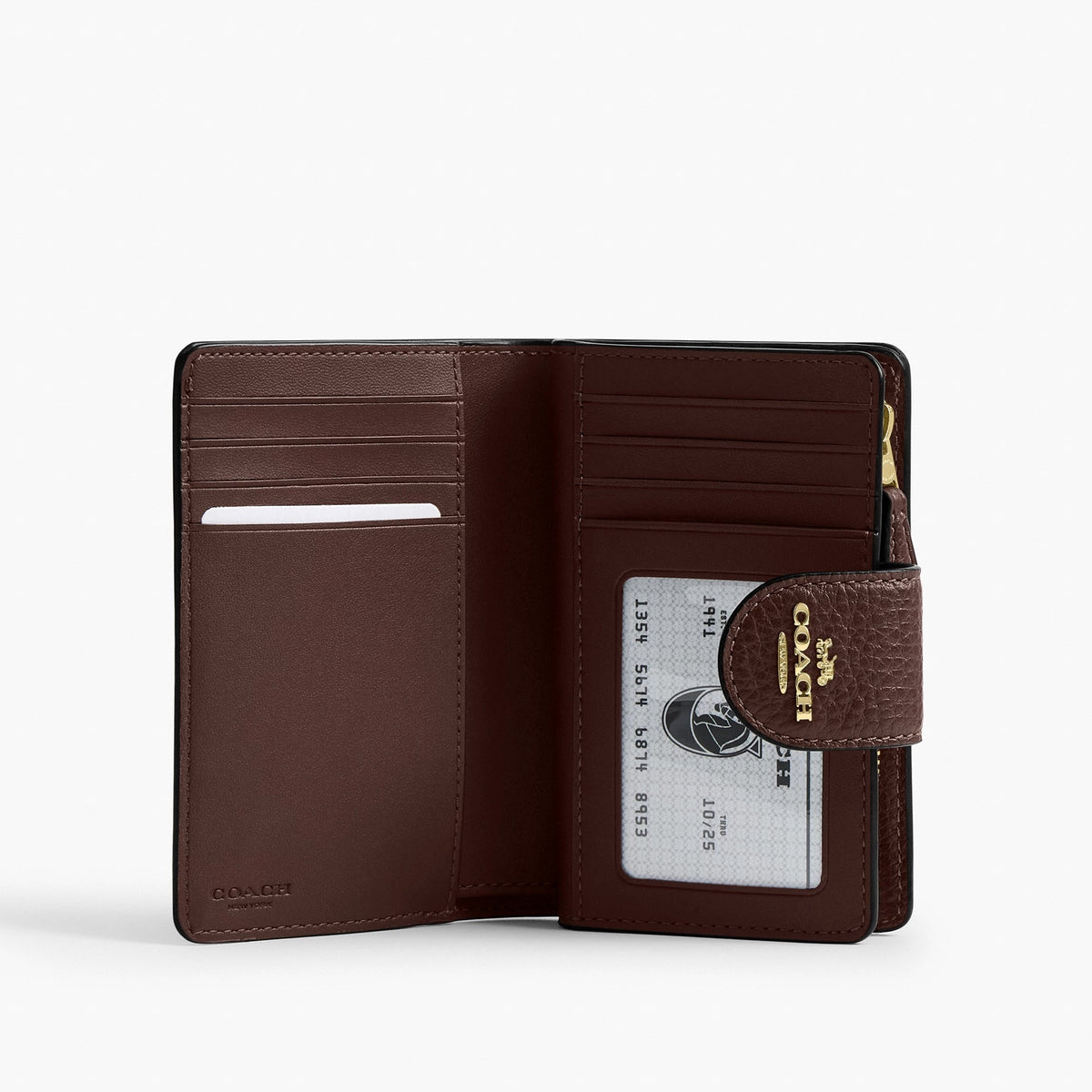 Coach Medium Corner Zip Wallet - Gold/Maple