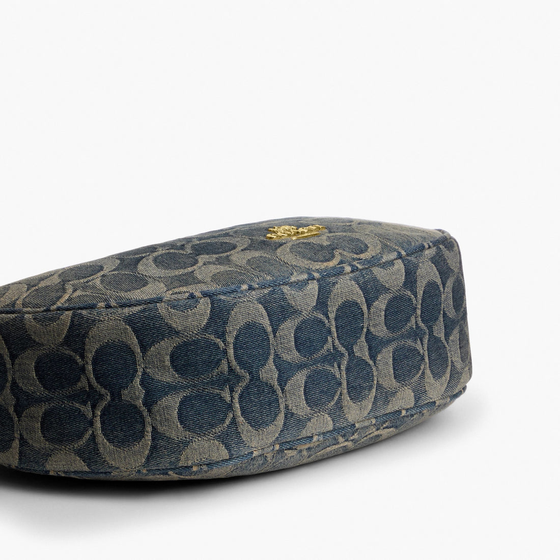 Coach Emily Shoulder Bag In Signature Regenerative Cotton Denim - Gold/Denim