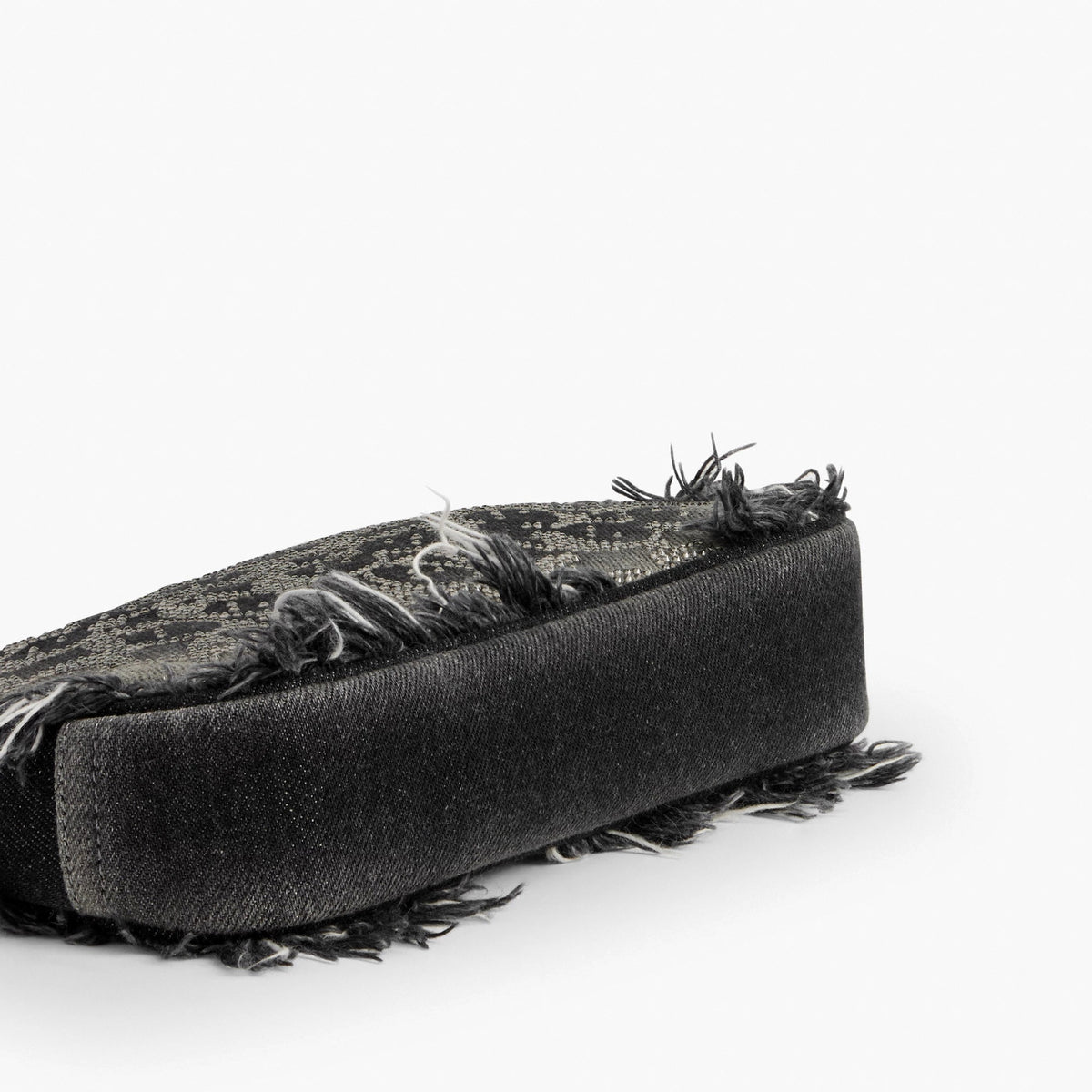 Coach Plaza Bag In Regenerative Cotton Denim With Loved Crystal Signature - Silver/Black