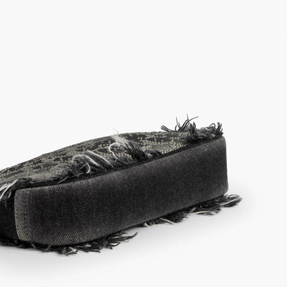 Coach Plaza Bag In Regenerative Cotton Denim With Loved Crystal Signature - Silver/Black