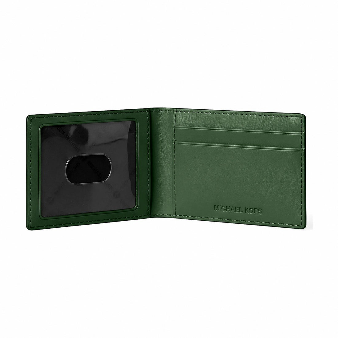 Michael Kors Cooper Saffiano Leather Billfold Wallet With Passcase - AMAZON GREEN