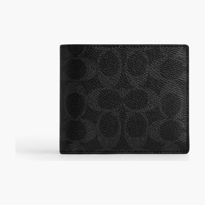 Coach 3-In-1 Wallet In Signature Canvas - Black Signature