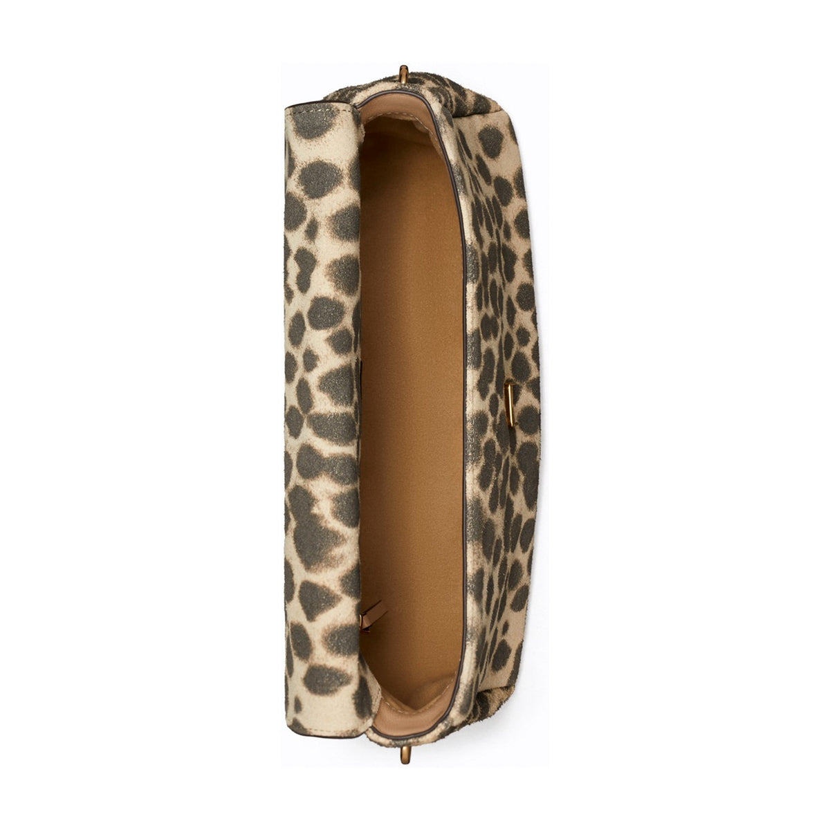 Tory Burch Charlie Suede Shoulder Bag - Cheetah Spots