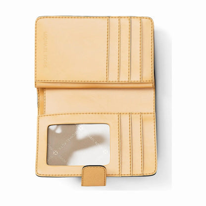 Michael Kors Medium Crossgrain Leather Wallet - HONEYWHEAT