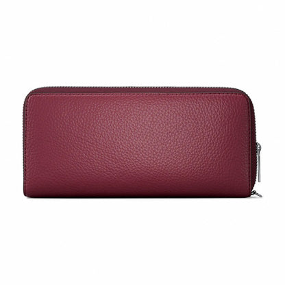 Michael Kors Large Pebbled Leather Continental Wallet - MAROON