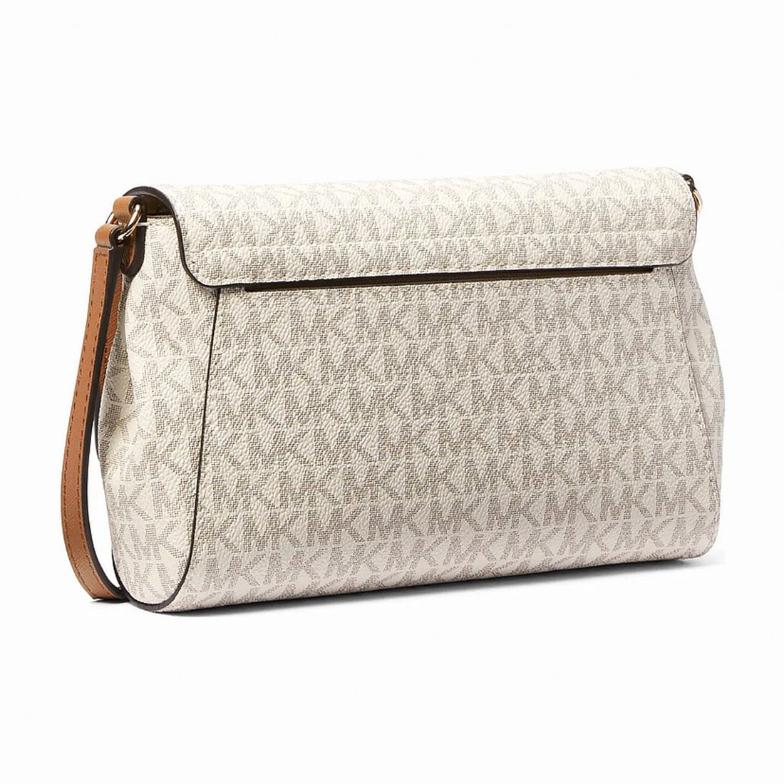 Michael Kors Medium Signature Logo Convertible Crossbody Bag - VANILLA
