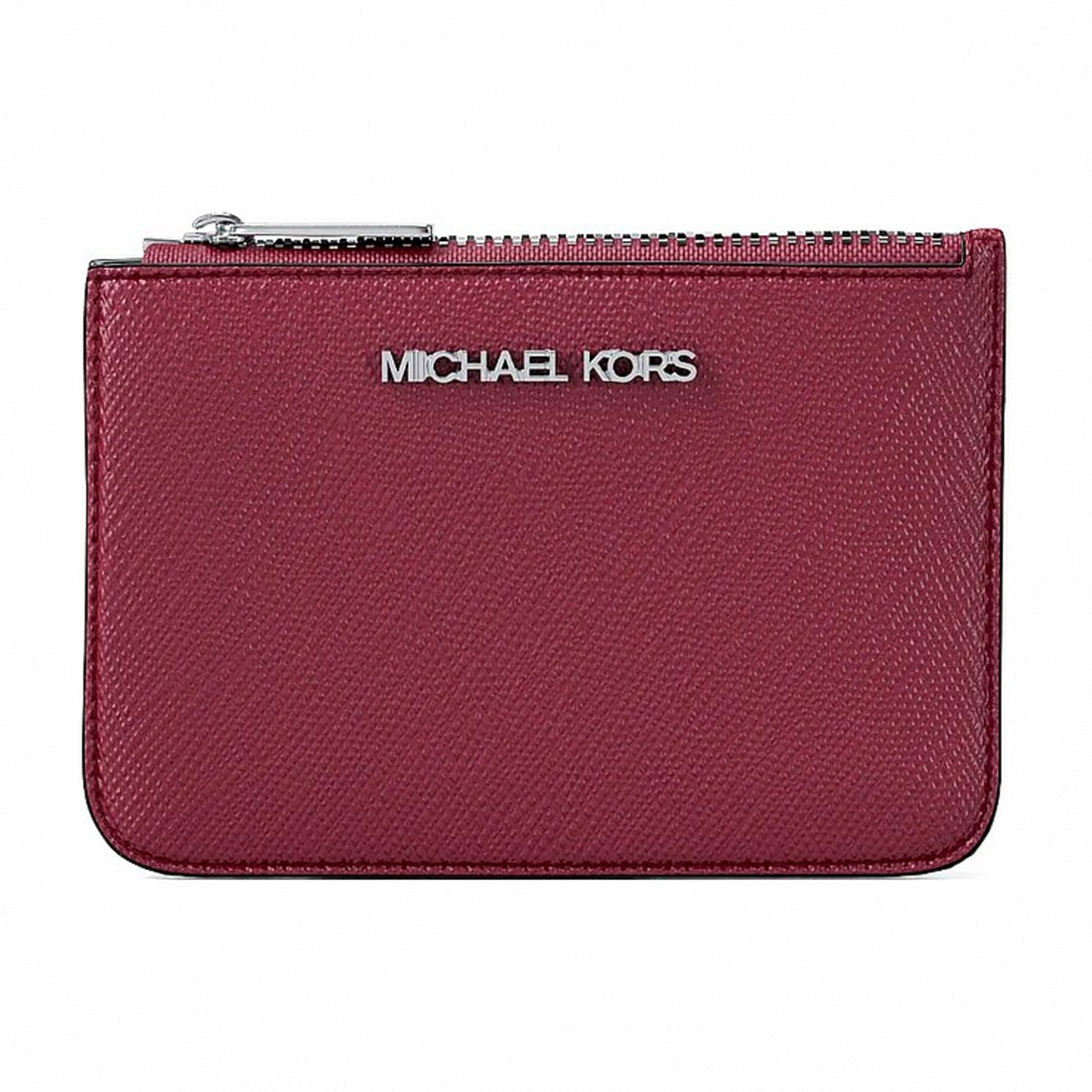 Michael Kors Jet Set Saffiano Leather Coin Purse - MAROON