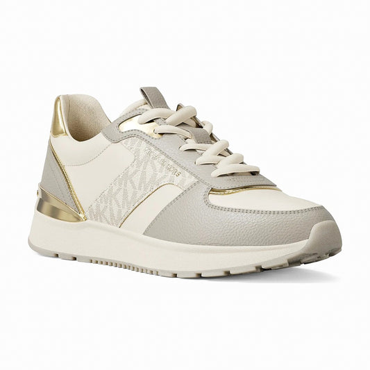 Michael Kors Remy Mixed-Media Trainer - VANILLA COMBO