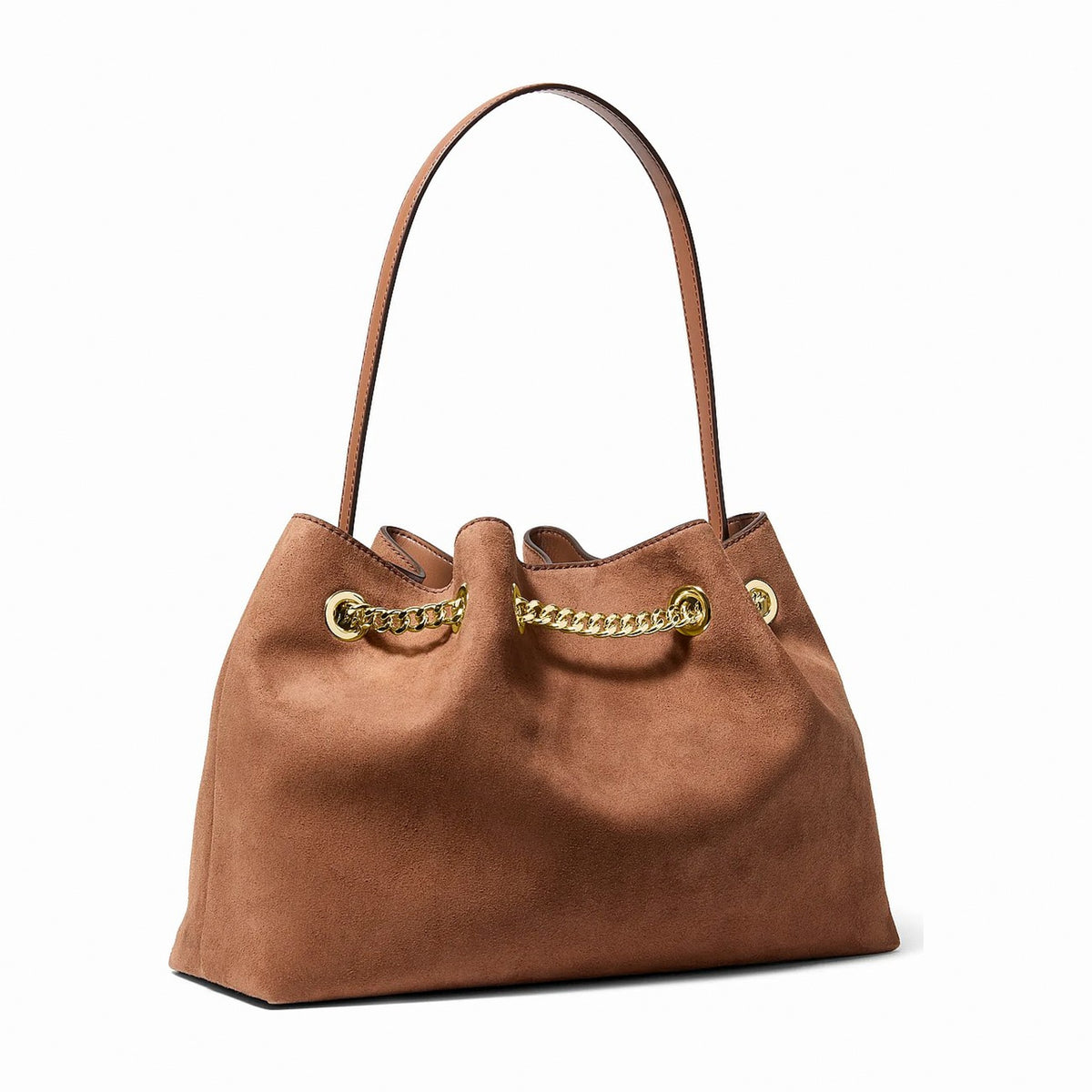Michael Kors Mina Large Shoulder Bag - LUGGAGE