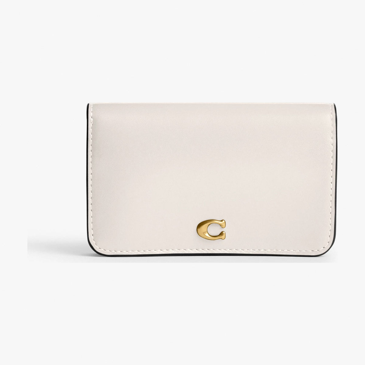 Coach Essential Slim Card Case - Brass/Chalk