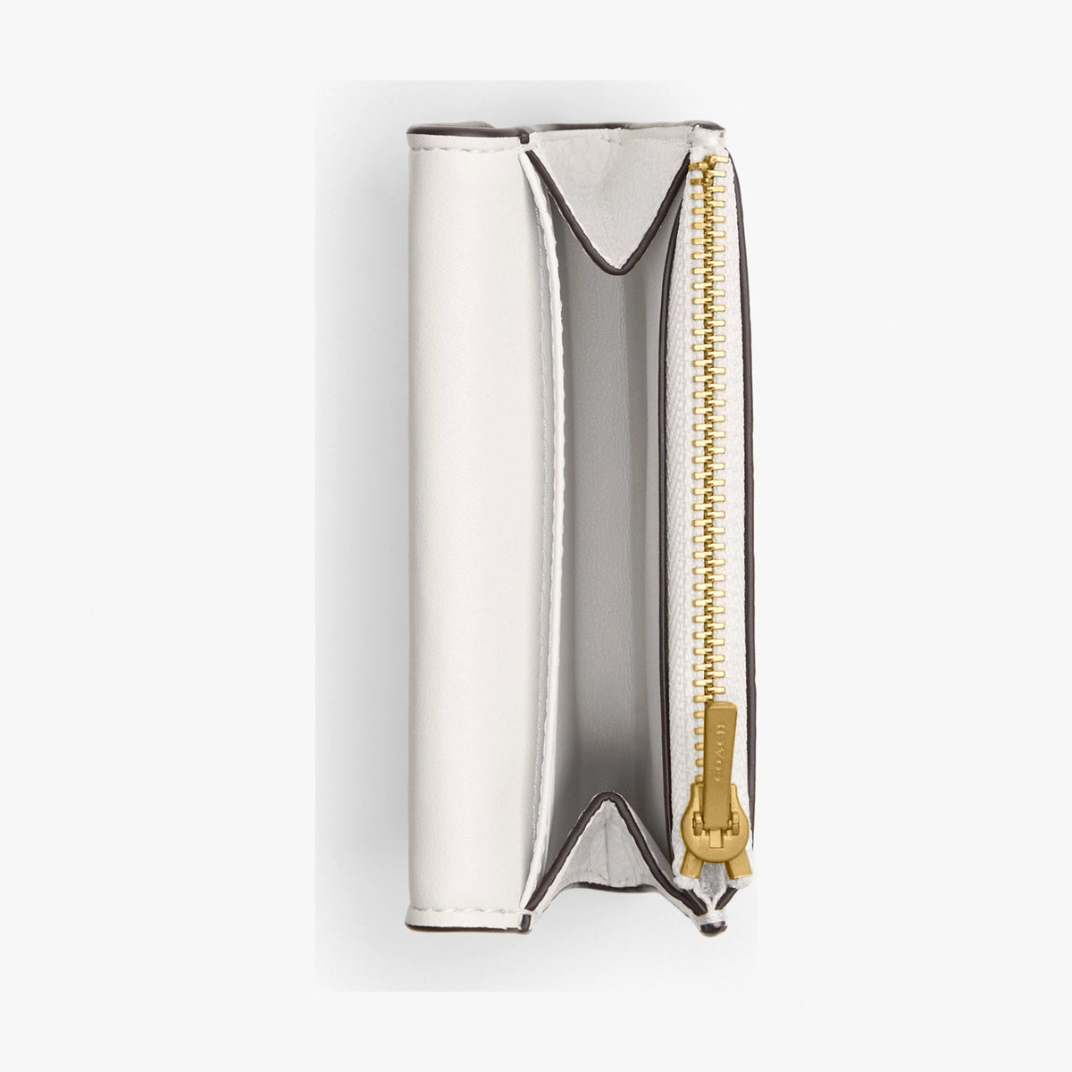 Coach Essential Flap Card Case - Brass/Chalk