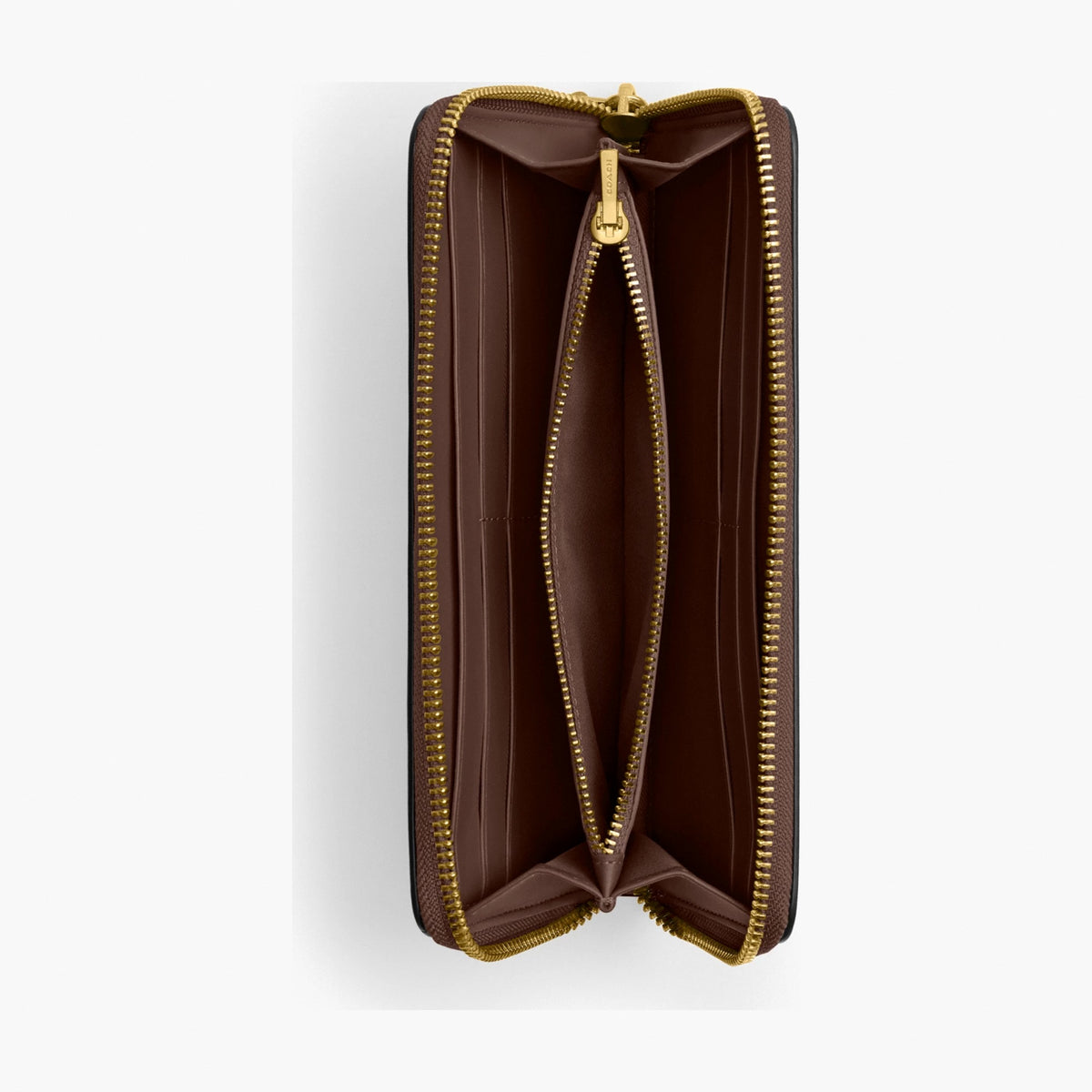 Coach Essential Slim Accordion Zip Wallet - Brass/Maple