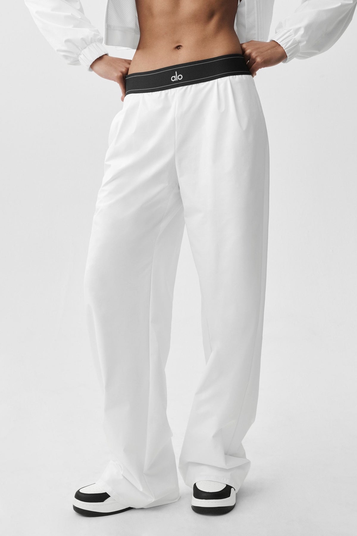 Alo Yoga Suit Up Trouser (Long) - White/Black