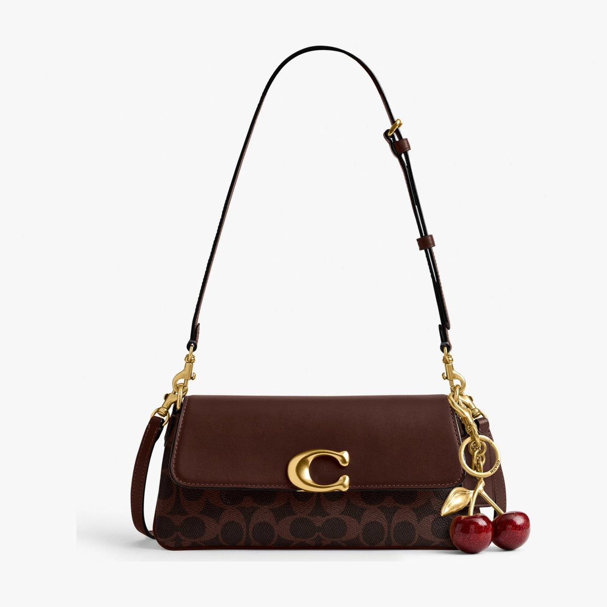 Coach Jet Shoulder Bag In Signature Canvas - Brass/Maple
