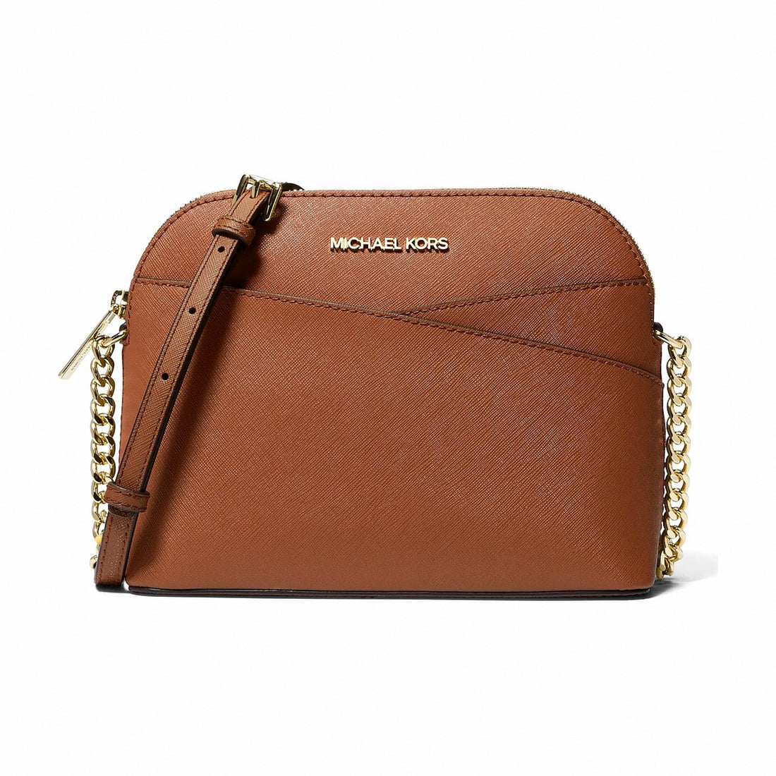 Michael Kors Jet Set Travel Medium Dome Crossbody Bag - LUGGAGE
