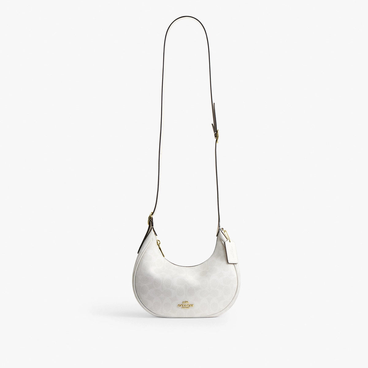 Coach Emily Shoulder Bag In Signature Canvas - Gold/White/Chalk
