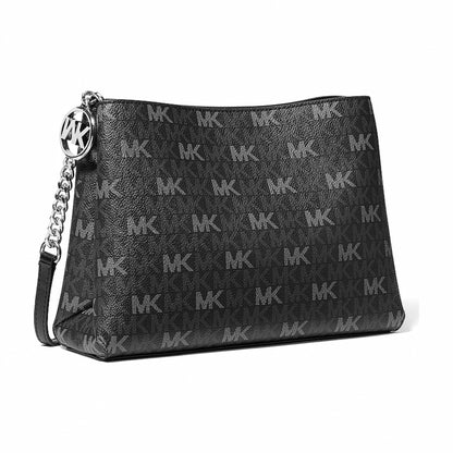 Michael Kors Christina Small Signature Logo Crossbody Bag - BLACK