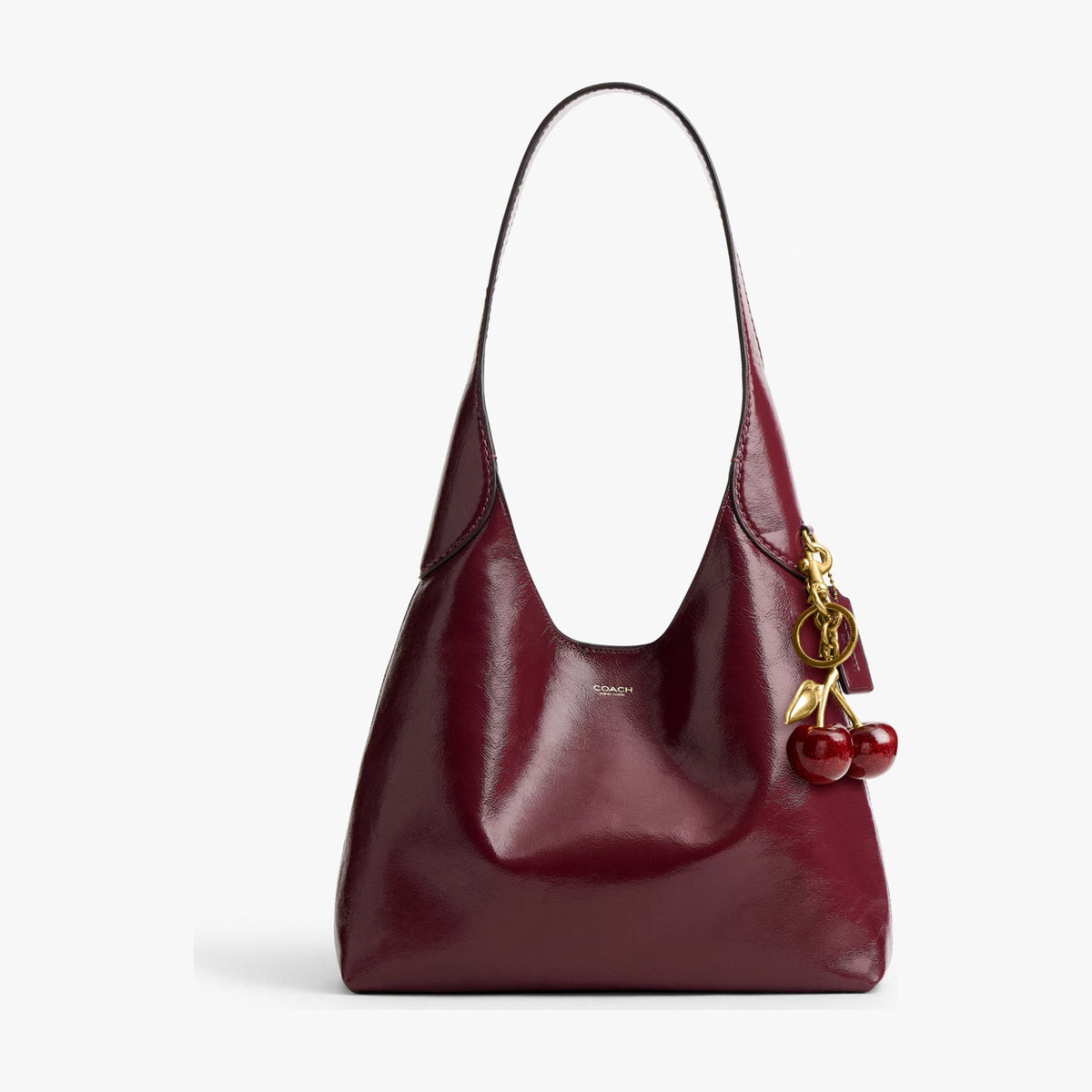 Coach Brooklyn Shoulder Bag 28 - Brass/Dark Cherry