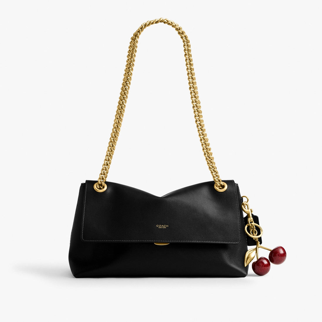 Coach Chelsea Shoulder Bag 30 With Chain - Brass/Black