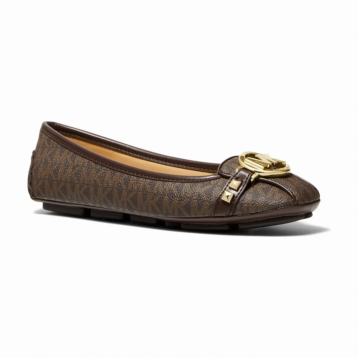 Michael Kors Fulton Studded Logo Moccasin - BROWN
