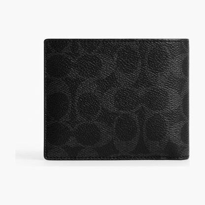 Coach 3-In-1 Wallet In Signature Canvas - Black Signature
