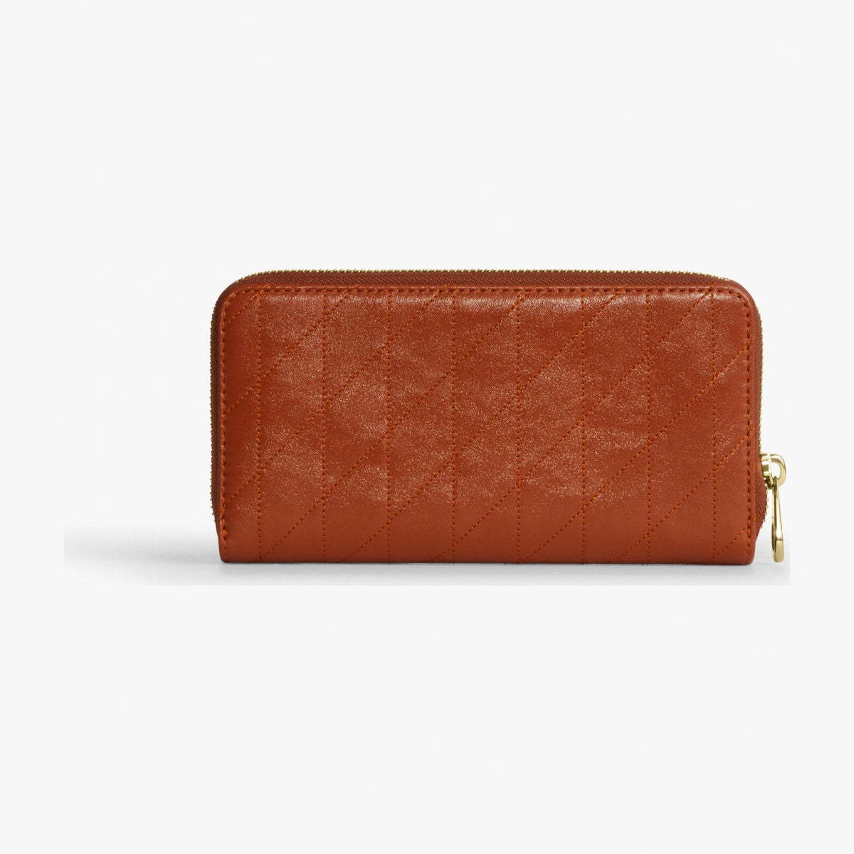 Coach Long Zip Around Wallet With Quilting - Gold/Cinnamon