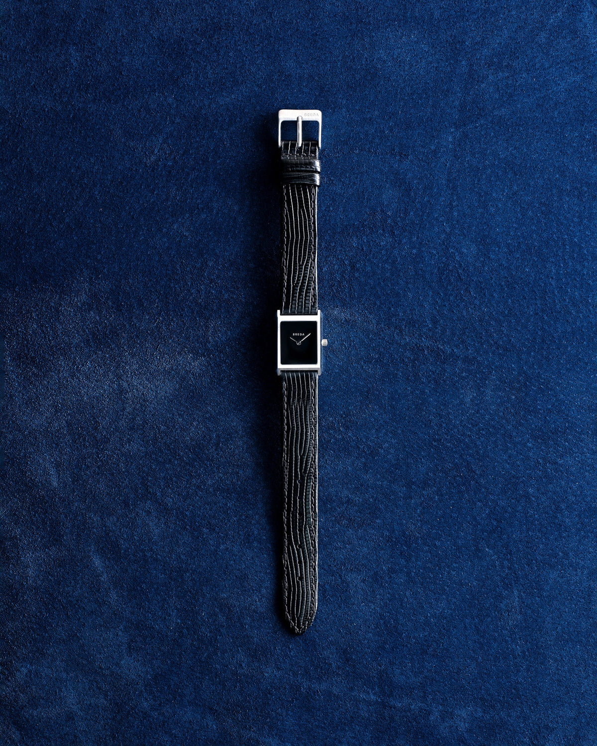 BREDA Virgil (Lizard Embossed) - Silver/Black/Midnight