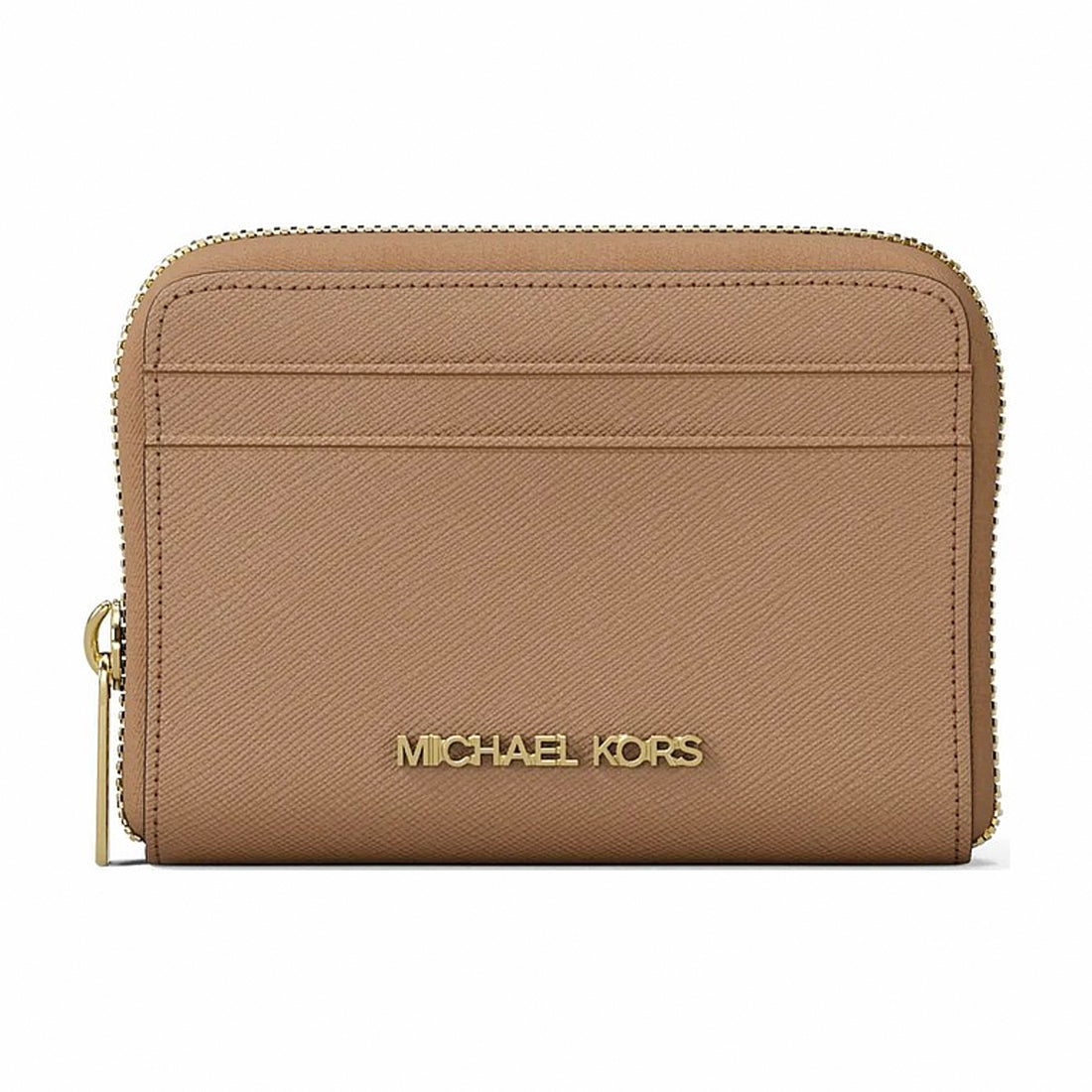 Michael Kors Jet Set Travel Medium Saffiano Leather Wallet - CAMEL