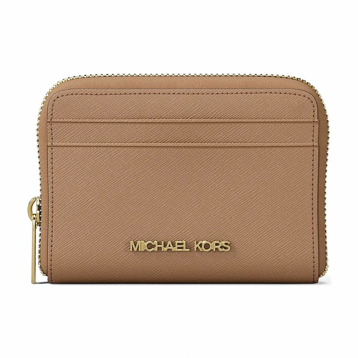 Michael Kors Jet Set Travel Medium Saffiano Leather Wallet - CAMEL