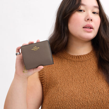 Coach Snap Wallet - Gold/Dark Stone