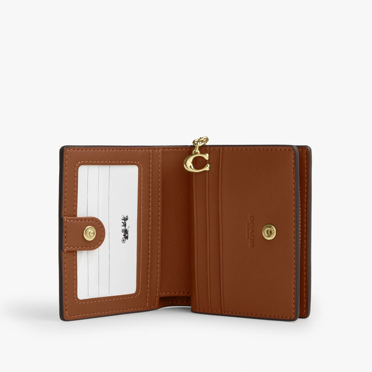 Coach Snap Wallet - Gold/Warm Brown