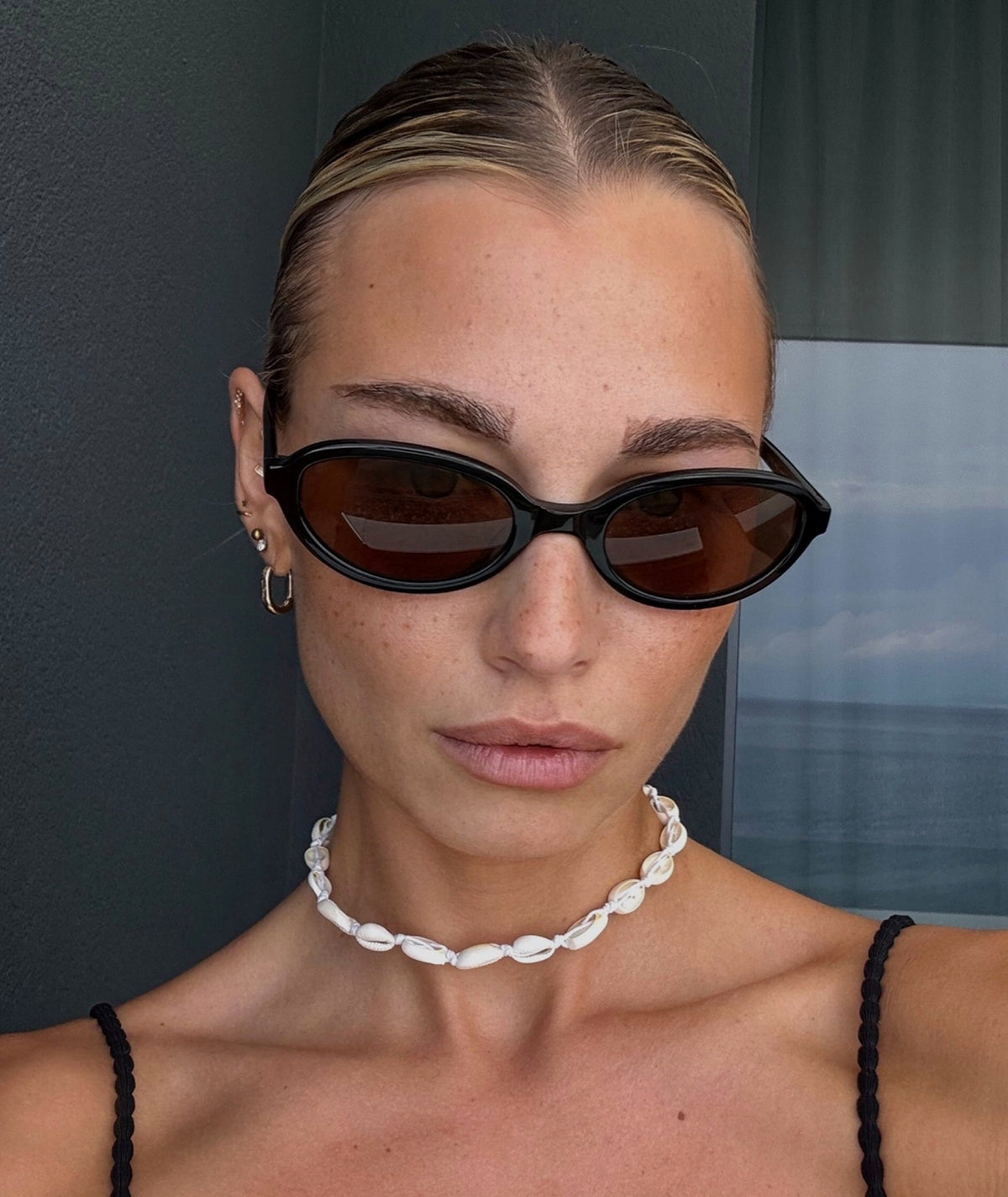 VEHLA June Sunglasses - Black/Choc