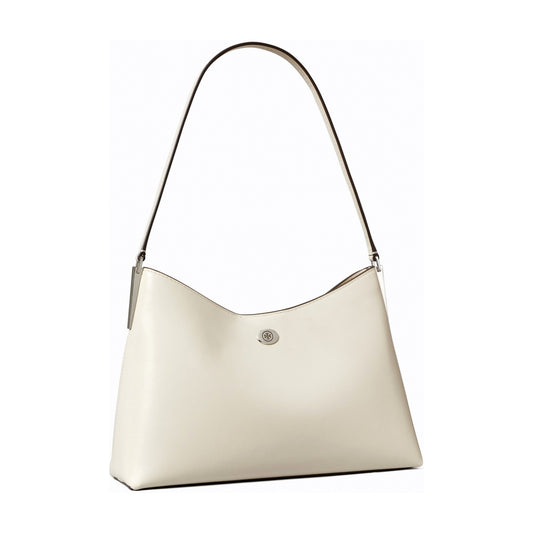 Tory Burch Small Robinson Shoulder Bag - Light Cream