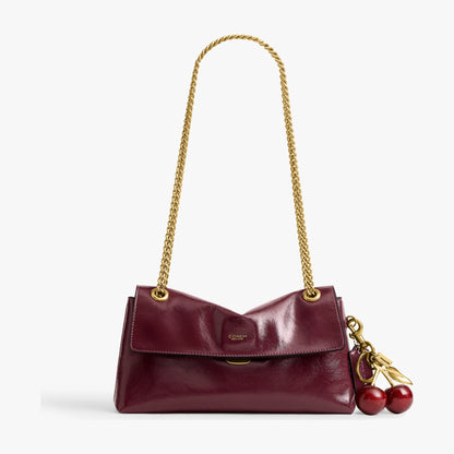 Coach Chelsea Shoulder Bag 26 With Chain - Brass/Dark Cherry