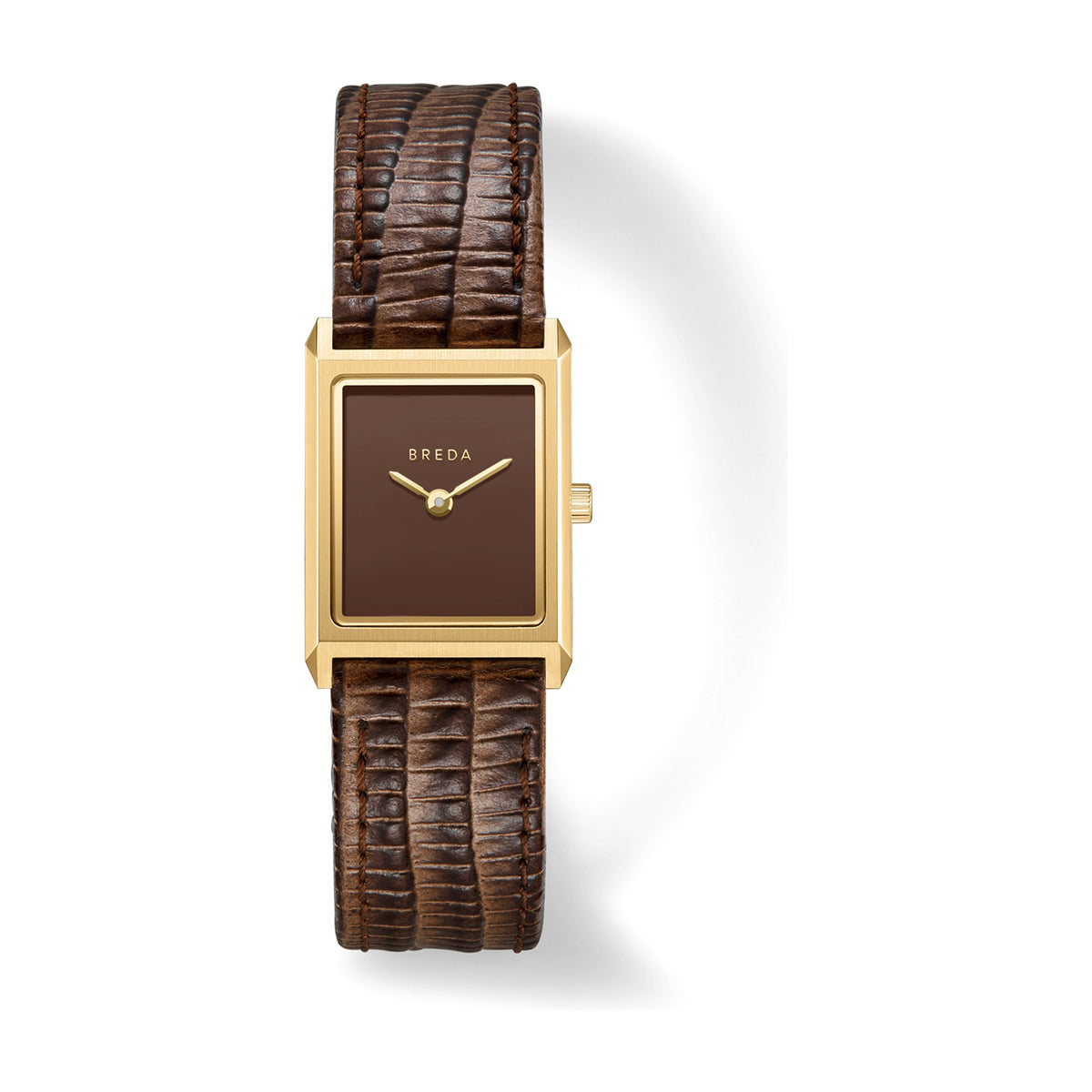 BREDA Virgil (Lizard Embossed) - Gold/Brown