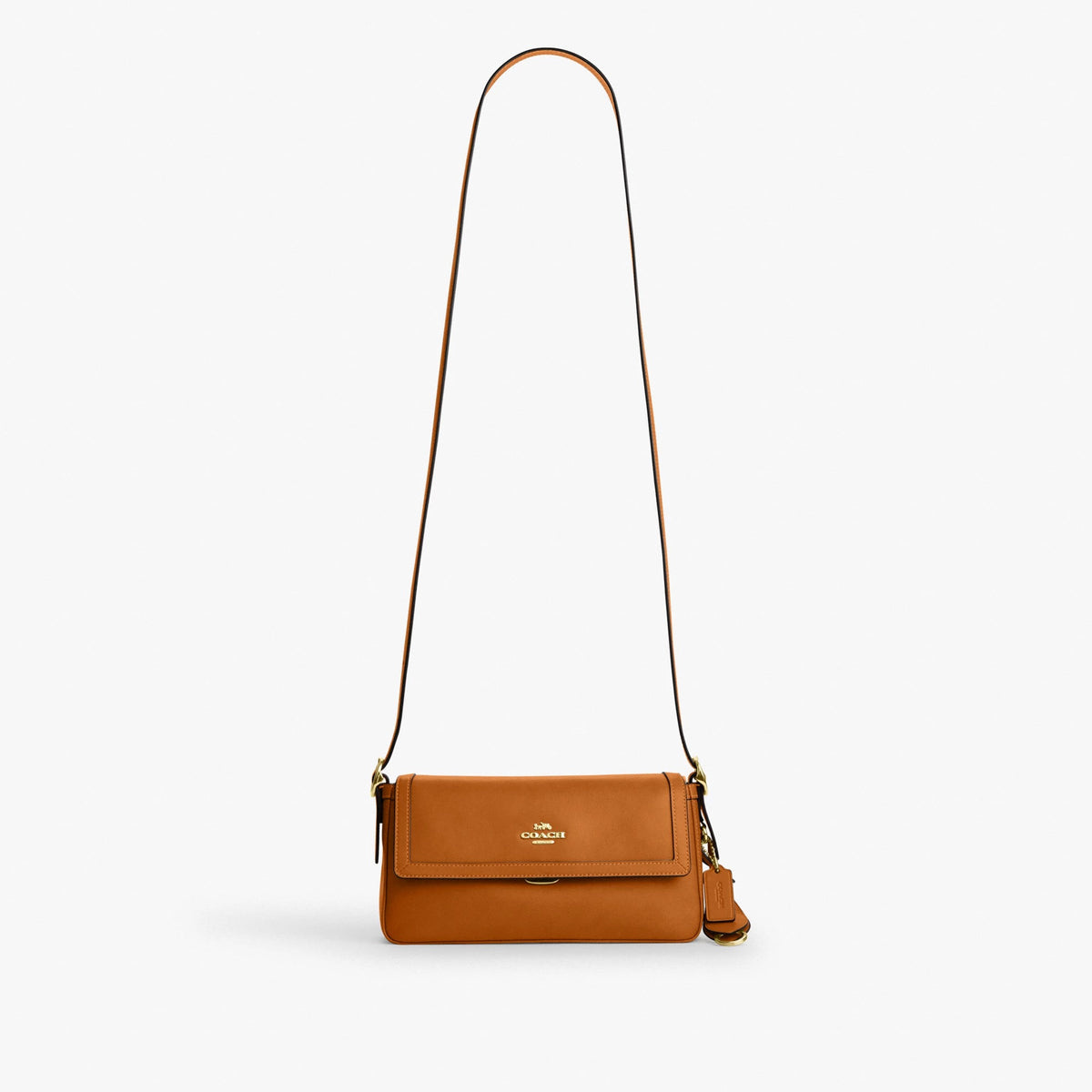 Coach Etta Small Flap Shoulder Bag - Gold/Brown