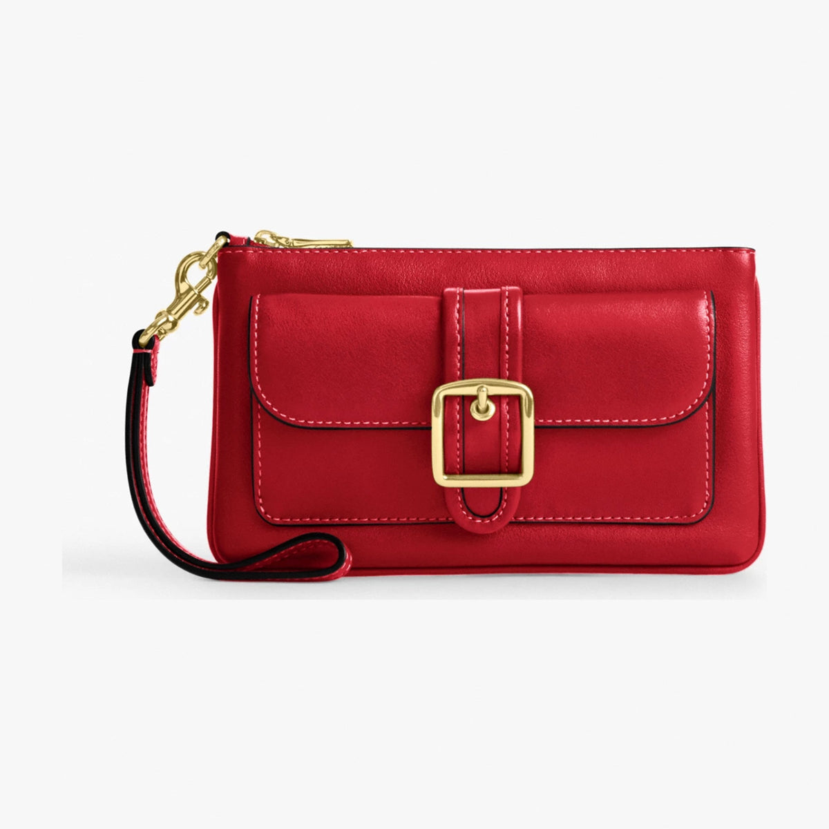 Coach Ashton Wristlet - Gold/Poppy