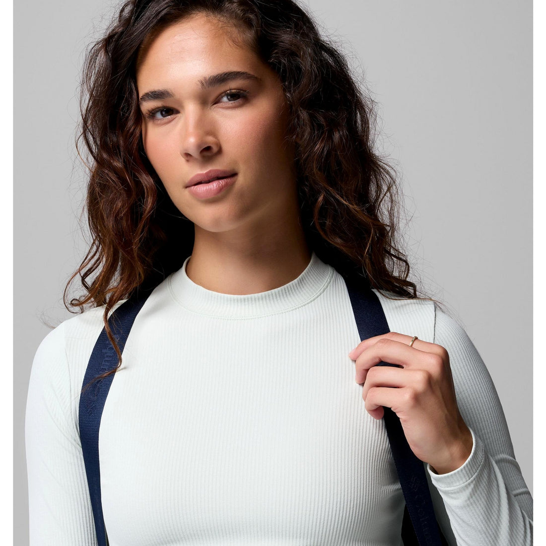 Columbia Women's Amaze Puff Mid Hooded Jacket - Collegiate Navy Matte