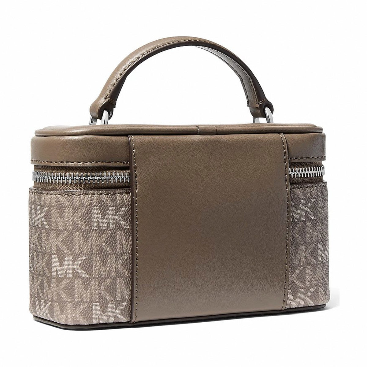 Michael Kors Vivi Small Signature Logo Vanity Crossbody Bag - MUSHROOM