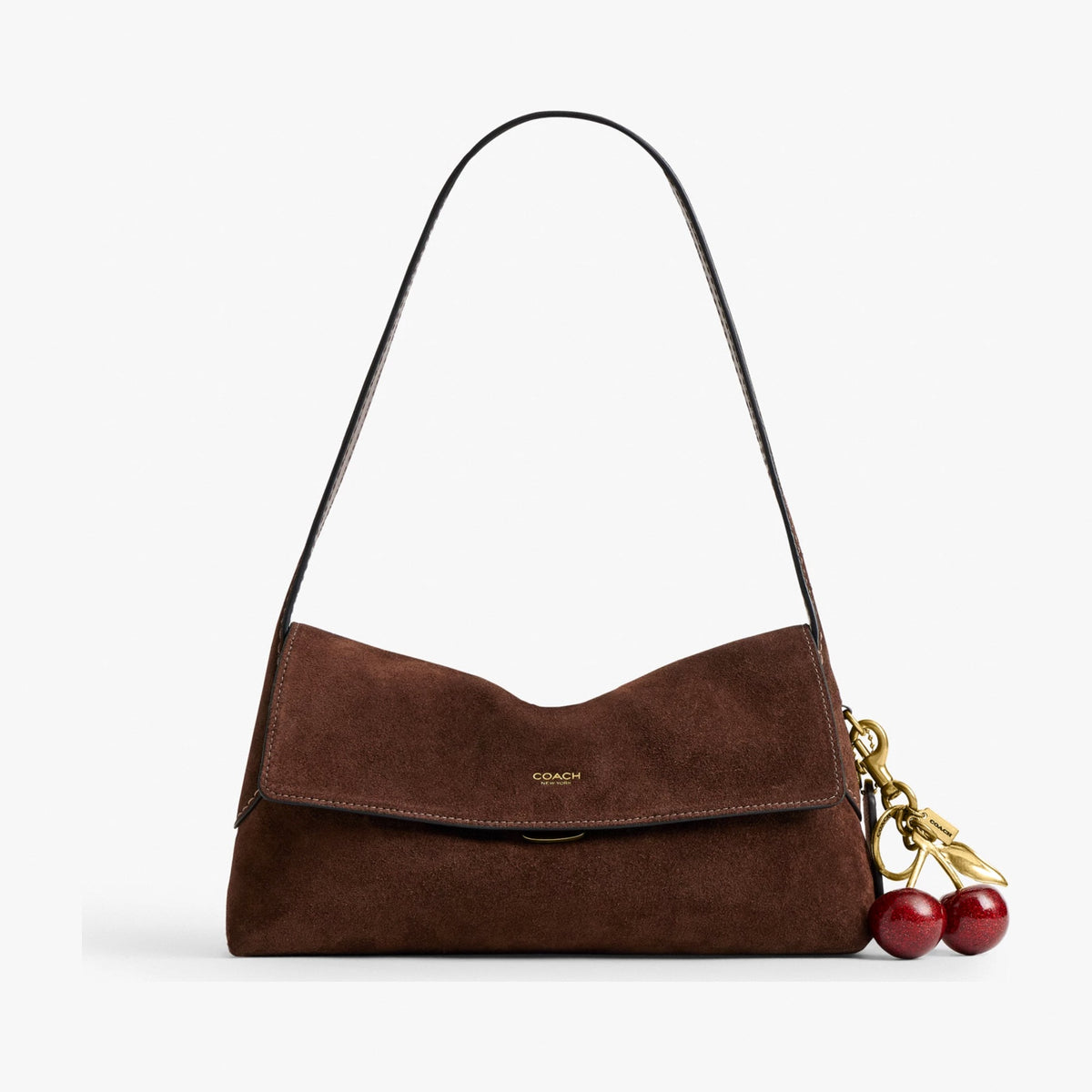 Coach Chelsea Shoulder Bag 26 - Brass/Dark Chocolate