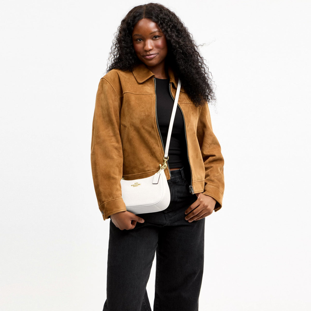 Coach Teri Shoulder Bag - Gold/Chalk