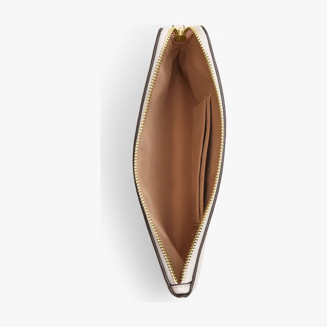 Coach Large Corner Zip Wristlet - Gold/Chalk