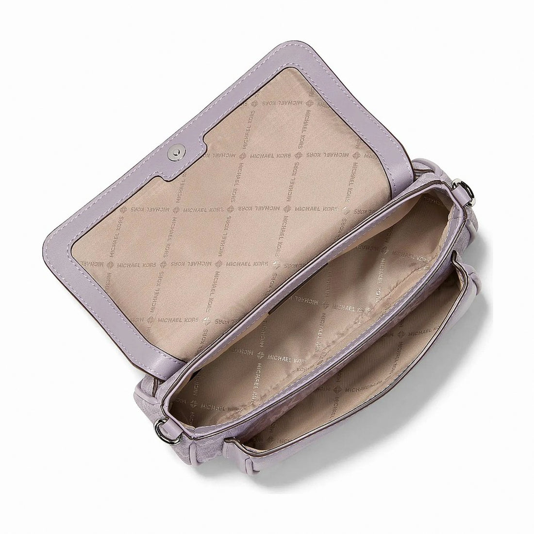 Michael Kors Jet Set Travel Small Signature Logo Crossbody Bag With Pouch - LILAC